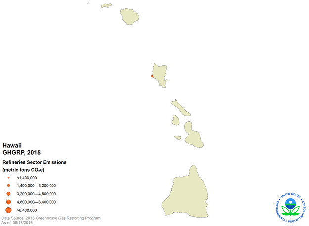GHGRP 2015 Refineries map3